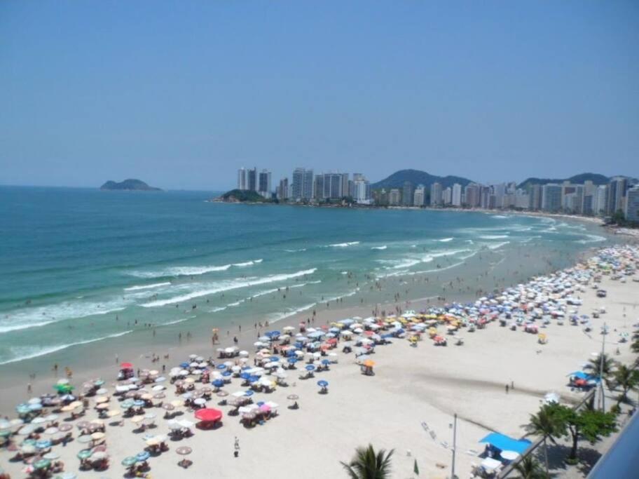 Apto De 3 Dorm De Frente Ao Mar Guarujá Kültér fotó
